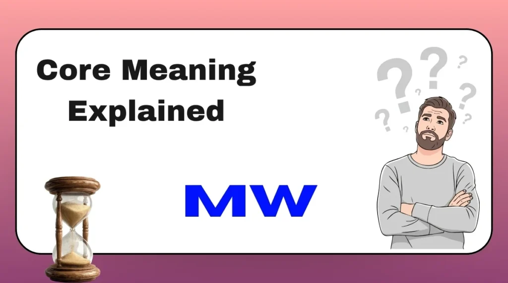 MW Meaning Explained MW